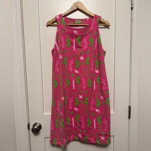 Katherine Way Seaside Boat Neck Dress Sea Horse Design 2XL